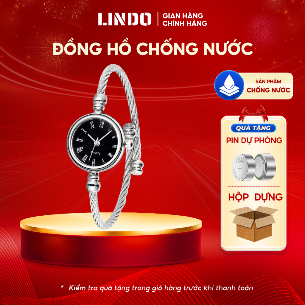 Đồng hồ vòng tay nữ D-ZINER NT75 kim loại thời trang đẹp nhỏ xinh chính hãng