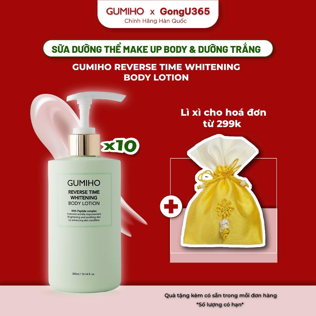 [LINK SỈ] Gumiho Reverse Time Whitening Body Lotion - 10 Chai Sữa Dưỡng Thể Make Up Body & Dưỡng Trắ