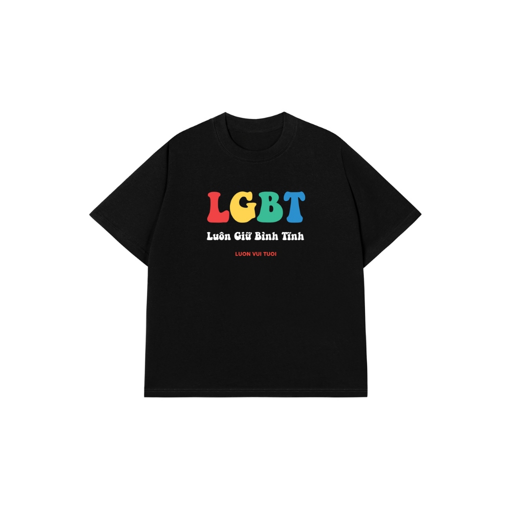 Áo Vớ Vẩn Vui Tươi Áo Thun LGBT Cotton 100% Oversize REDLABEL Nam Nữ TS52