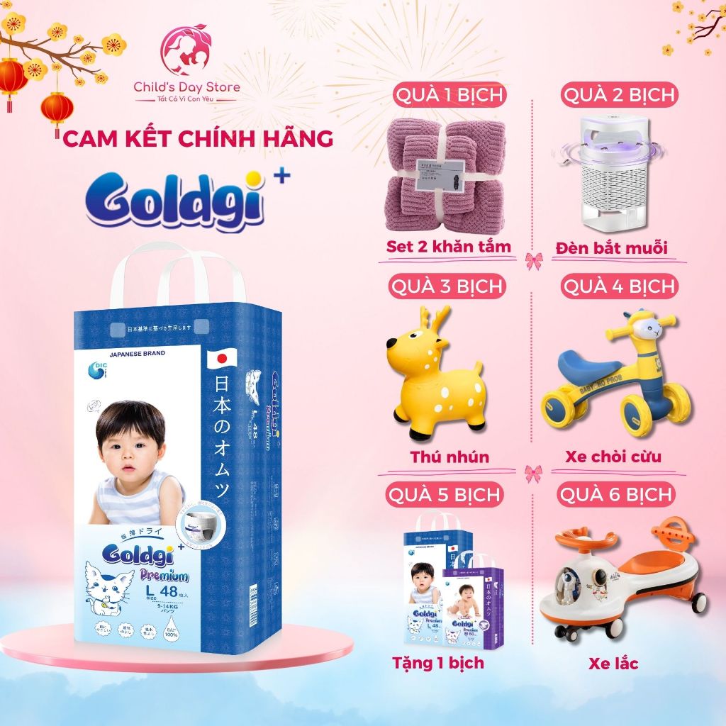 Bỉm quần Goldgi +, Tã Quần Goldgi + Các Size M60/L48/XL44/XXL32. Bỉm Chính Hãng Mẫu Mới Nhất Siêu Th