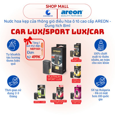[HỎA TỐC] Nước hoa gắn cửa gió điều hòa ô tô cao cấp Areon Car Lux - Hàng chính hãng