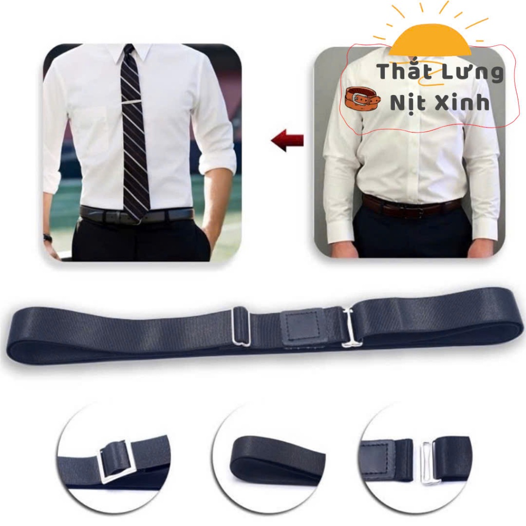 Dây đai sơ vin nam nữ, Đai sơ mi, đai giữ áo sơ mi thẳng, dây nịt thắt lưng nam nữ, giúp giữ form áo TLDN