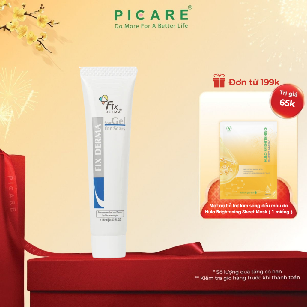 Gel làm mờ sẹo Fixderma Scar Gel 15ml