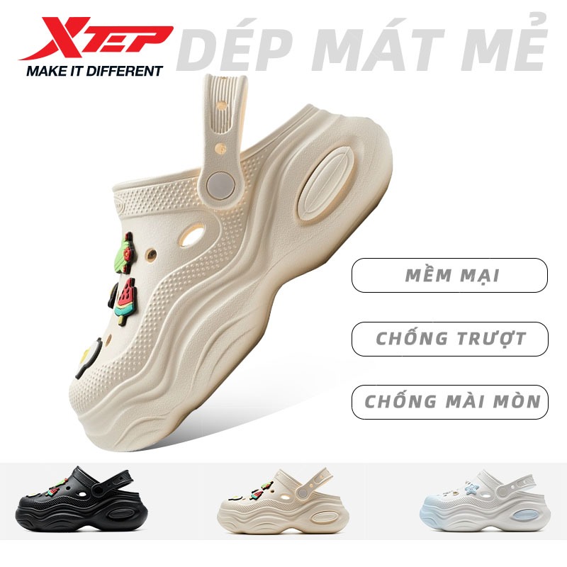 【xtep】 Nữ Giày Thường Ngày Mùa Hè 2025 Thời Trang Nhẹ Đế Dày Stream-crossing Đi Biển Dép Giày Thườn