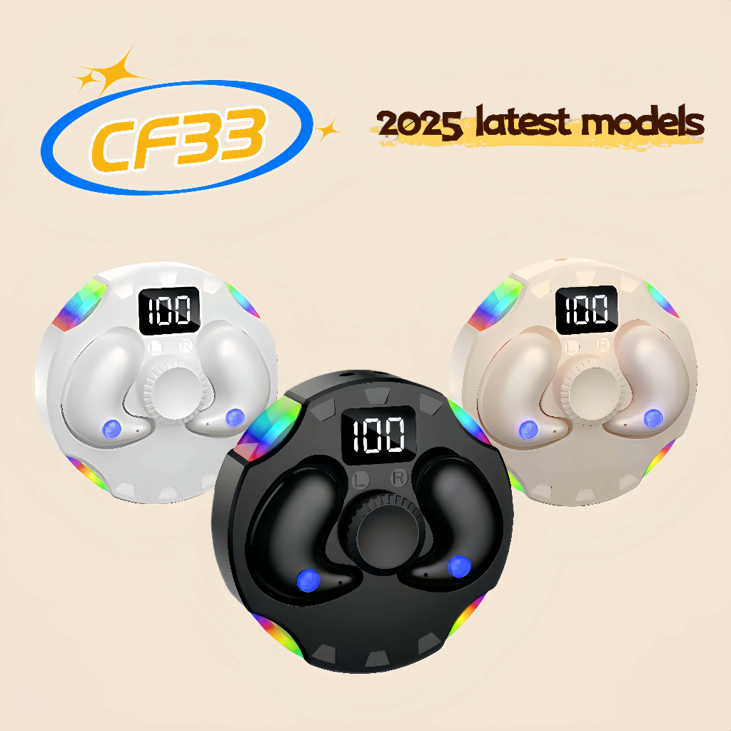 CF33 Sleep Earphone Bluetooth TWS Reduction Invisible Earphone Cycling Headphone Headset Tidur Noise