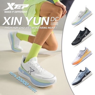 【xtep】Xingyun DC | giày chạy bộ thể thao Phù hợp đi bộ 20.000+ bước mỗi ngày, đệm giữa foam mềm linh hoạt