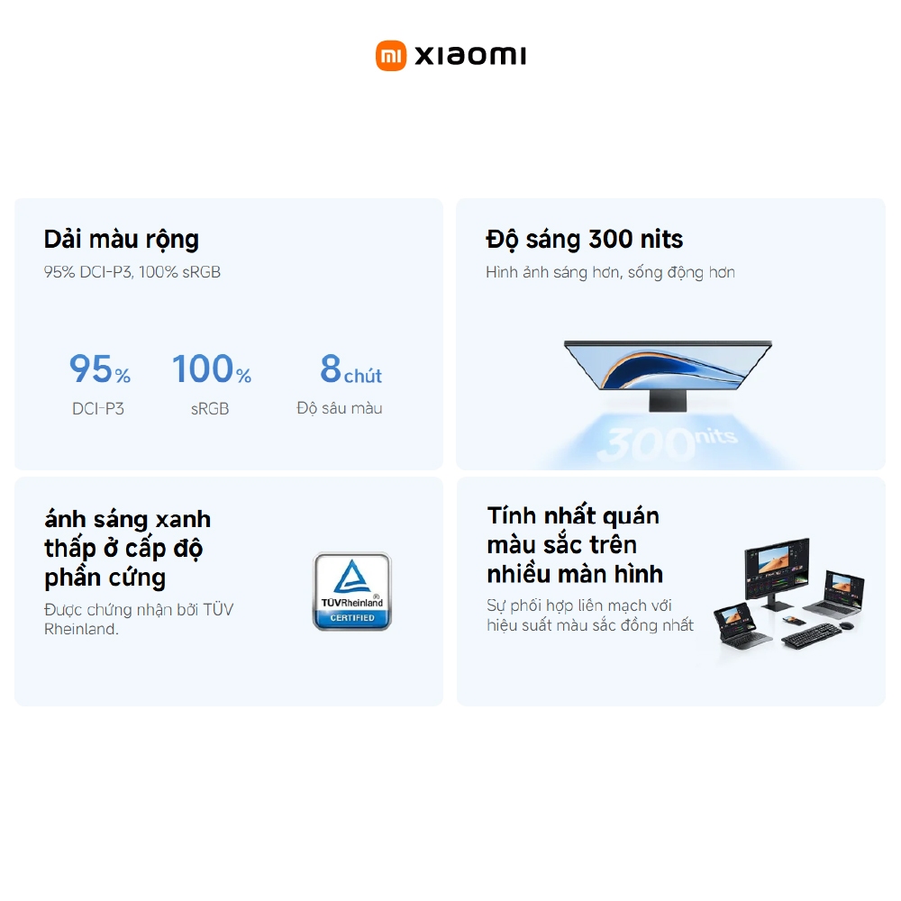 Màn hình máy tính Xiaomi 2K Monitor A27Qi 2026 ELA6568EU 27 inch - Góc nhìn rộng 178° - Tần số quét 120Hz | BigBuy360 - bigbuy360.vn
