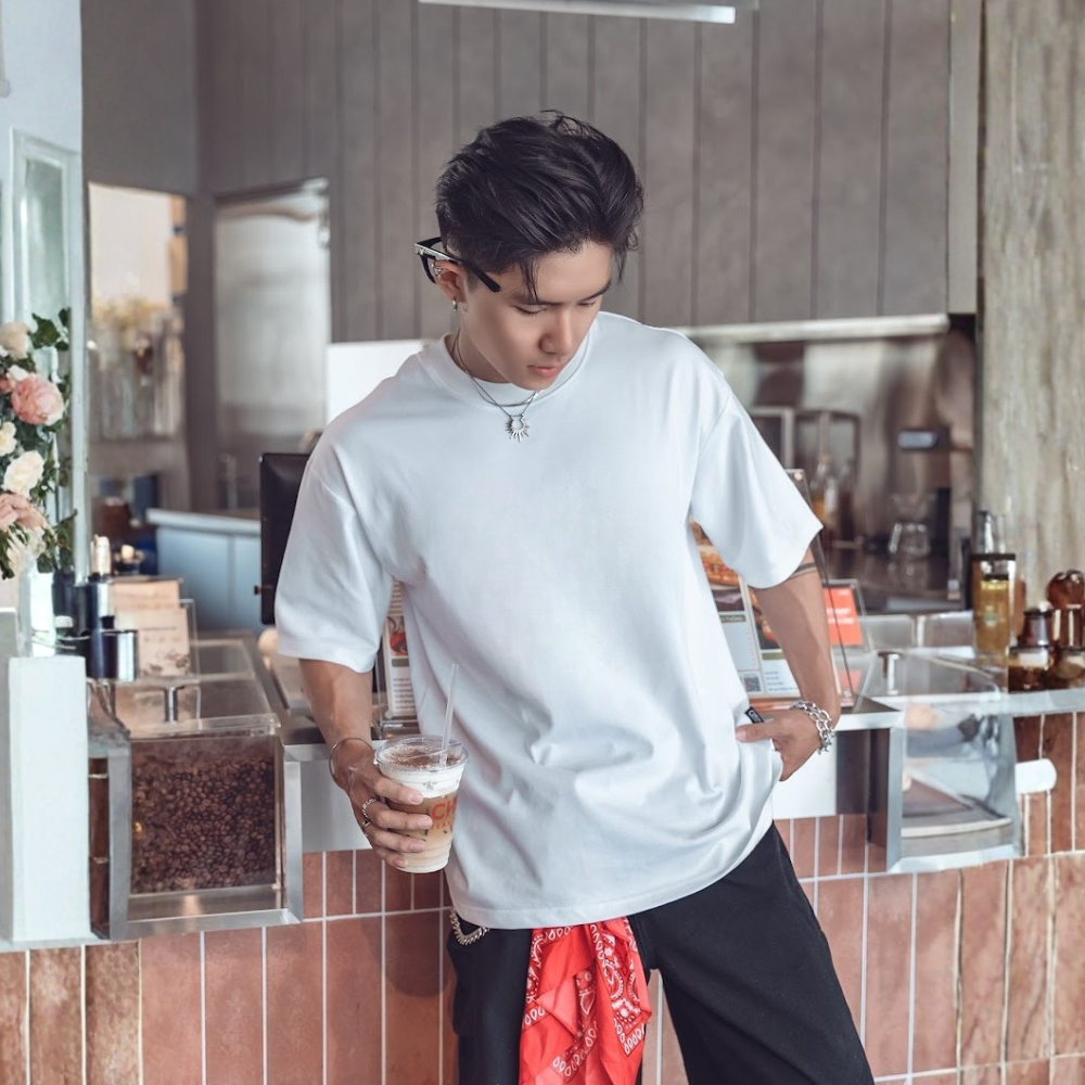 Áo Thun Trơn Gimme form Oversize - Premium Cotton Sợi Đôi - 250gsm - GMT37 | BigBuy360 - bigbuy360.vn