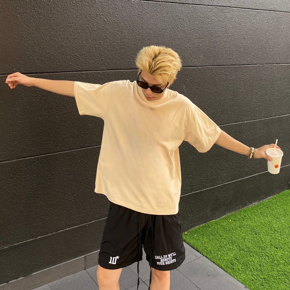 Áo Thun Trơn Gimme form Oversize - Premium Cotton Sợi Đôi - 250gsm - GMT37 | BigBuy360 - bigbuy360.vn