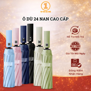 Dù Tự Động Chống Nắng Che Mưa Tốt 24 Nan Vải Polyester Chống Thấm Gấp Gọn Đa Năng Tiện Lợi