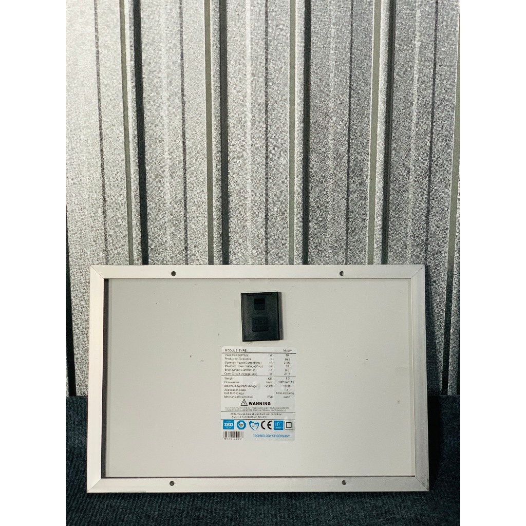 Tấm năng lượng mặt trời poly 10w/18v - (hàng chính hãng, bảo hành 12 năm)