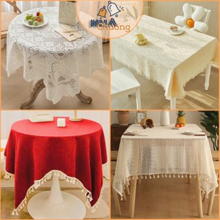 Khăn trải bàn ren hoa cho bàn chữ nhật, bàn tròn, bàn vuông nhiều kích cỡ