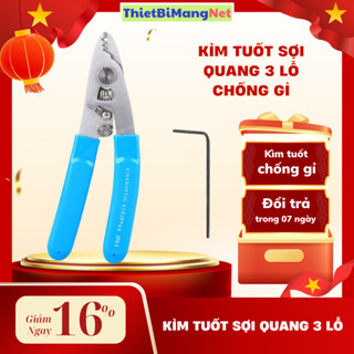 Kìm Tuốt Sợi Quang 3 lỗ inox |  Kìm Tuốt Chống Gỉ