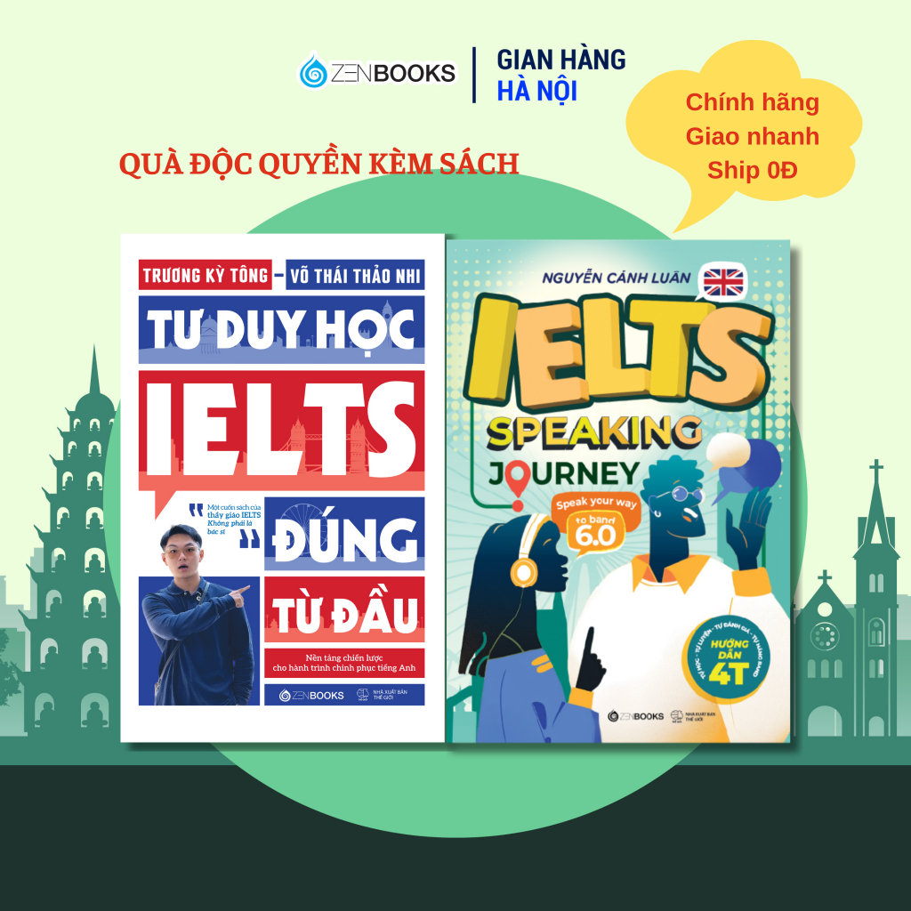 Combo Sách IELTS Speaking 6.0 và Tư Duy Học IELTS Đúng Từ Đầu