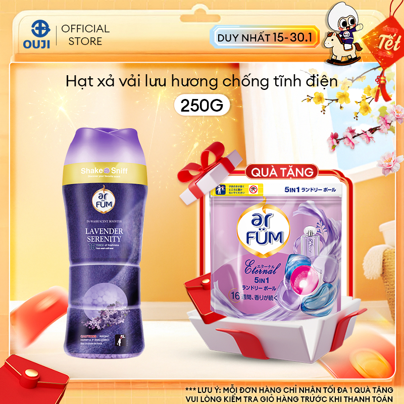 Hạt Xả Thơm Quần Áo Arfum Lưu Hương Tới 16 Tuần, Làm Mềm Vải Và Chống Tĩnh Điện (250gr/Chai)