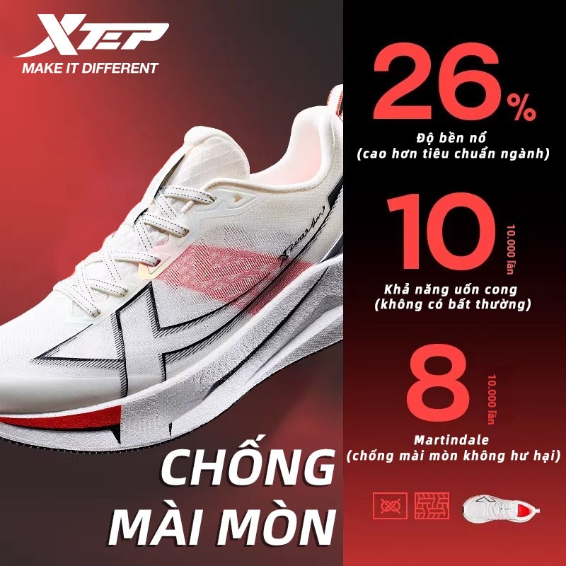 【xtep】2000KM 5.0 | Giày chạy nam, sử dụng đế ngoài cấp hàng không D18 siêu bền, TPU cánh, chức năng giảm chấn ACE | BigBuy360 - bigbuy360.vn