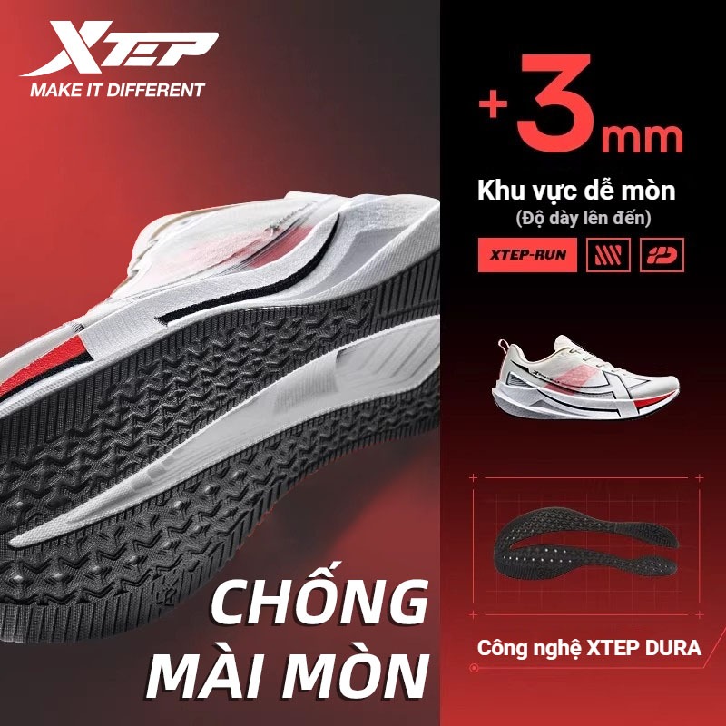 【xtep】2000KM 5.0 | Giày chạy nam, sử dụng đế ngoài cấp hàng không D18 siêu bền, TPU cánh, chức năng giảm chấn ACE | BigBuy360 - bigbuy360.vn
