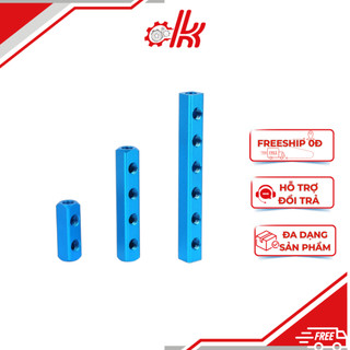 Thanh chia nhôm ren 21mm - Chia Hơi Khí Nén - Phụ kiện khí nén - Đầu nối khí