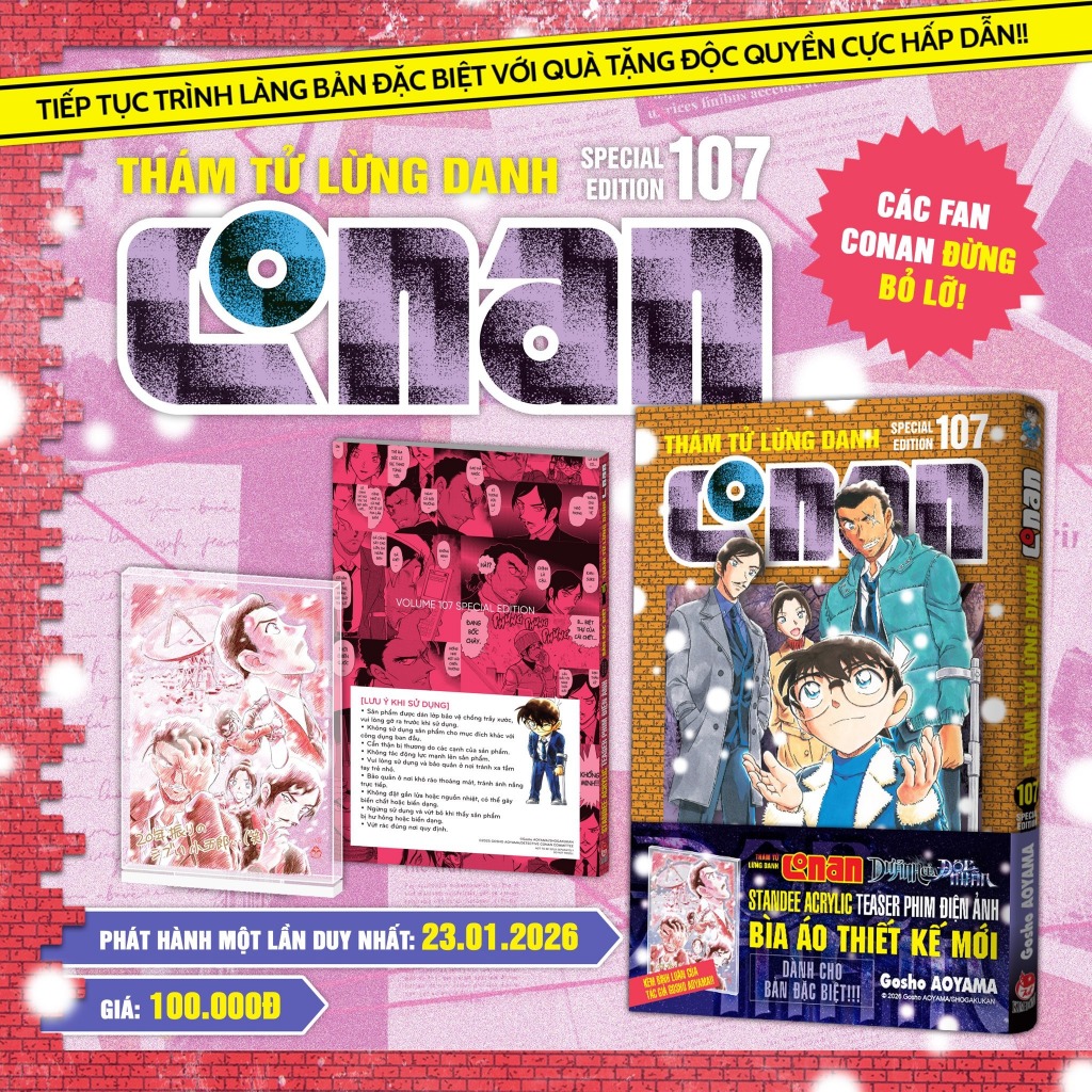 Truyện tranh - Thám tử lừng danh Conan Tập 107 - Kim Đồng