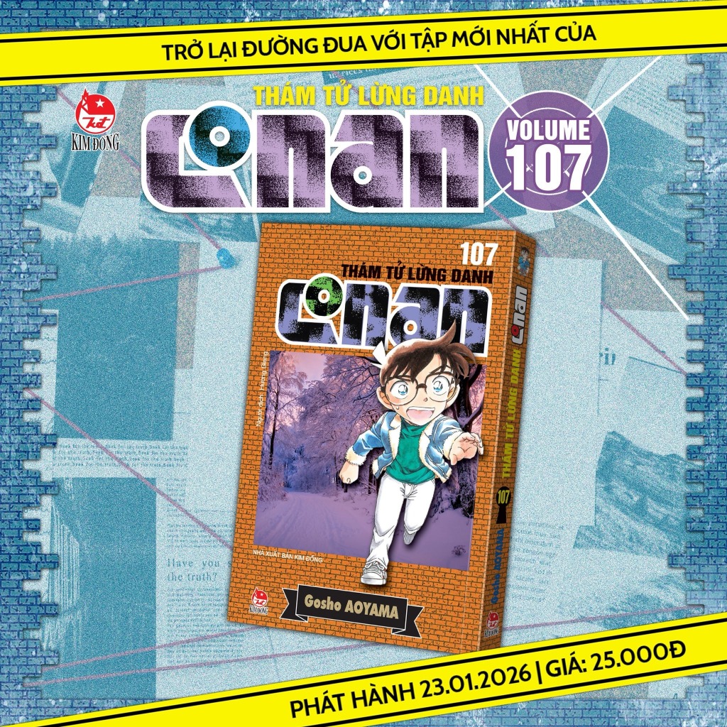 Truyện tranh - Thám tử lừng danh Conan Tập 107 - Kim Đồng