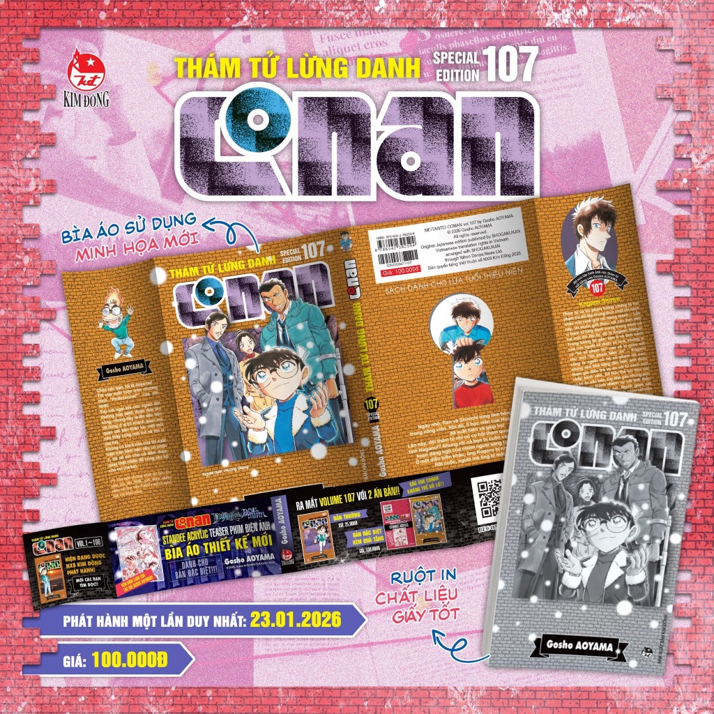 Truyện tranh - Thám tử lừng danh Conan Tập 107 thường - Kim Đồng