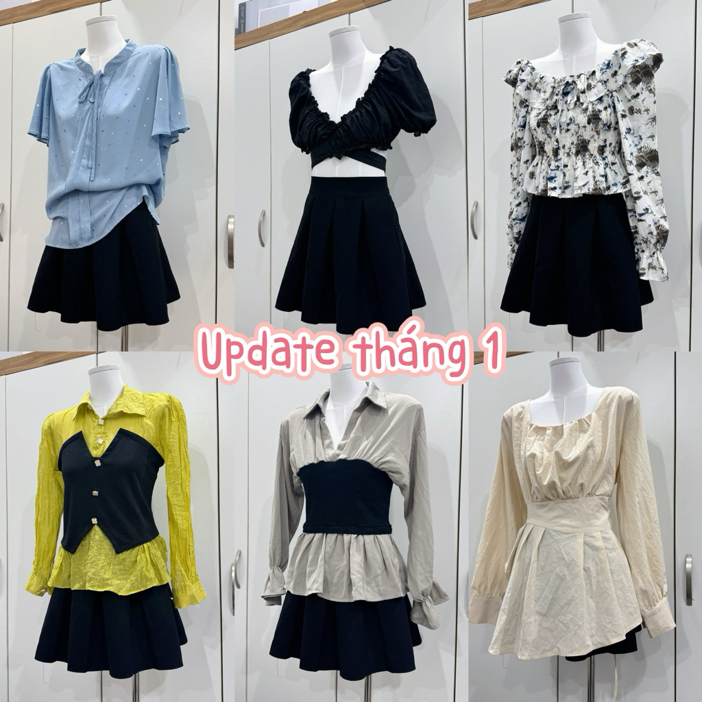 [2HAND] Áo sơ mi kiểu 2hand chất liệu voan, xô, đũi phong cách Hàn, đồ si HK