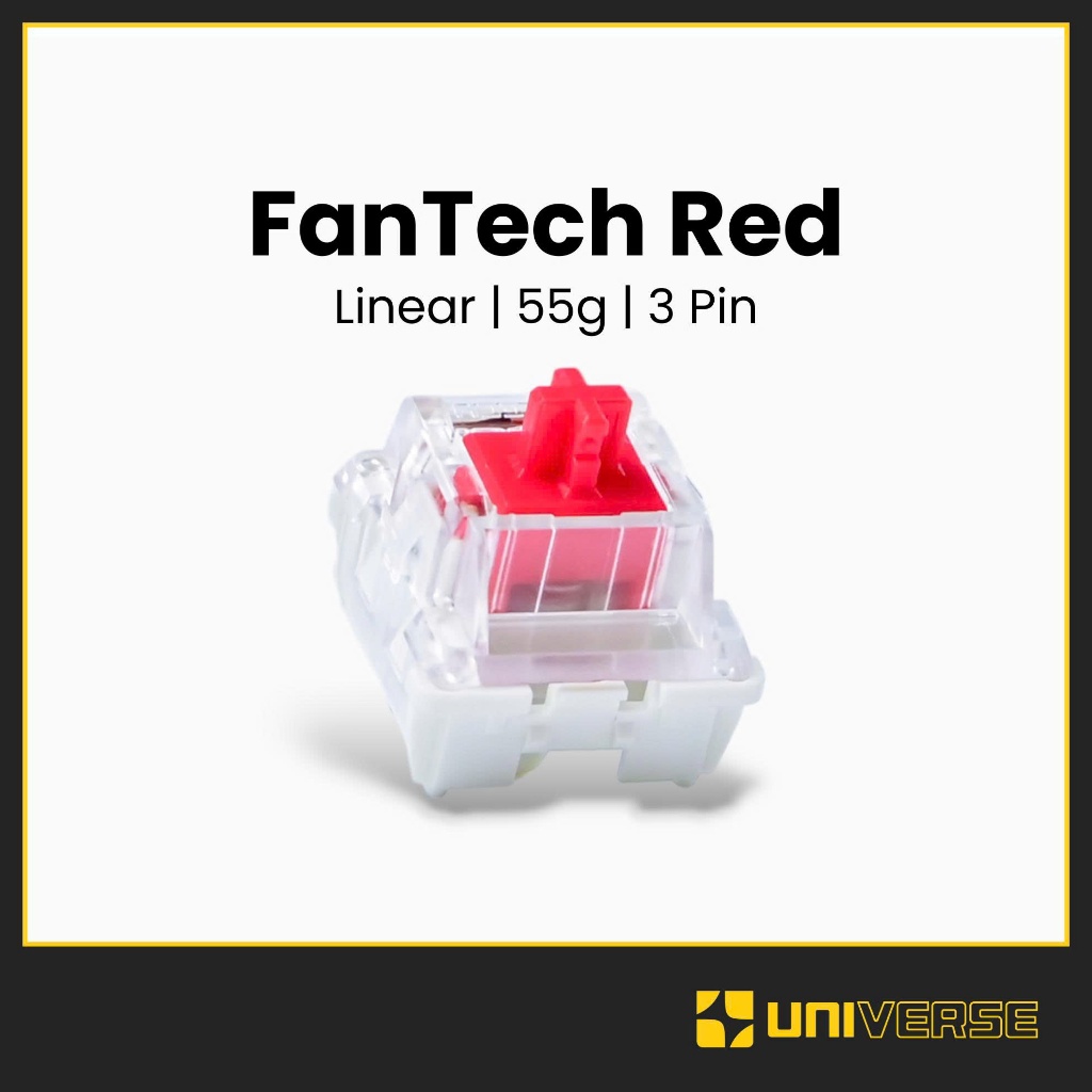 10 Switch Fantech Red Switch Linear 3 Pin 45g POM Công Tắc Bàn Phím Cơ Bàn Phím Universe