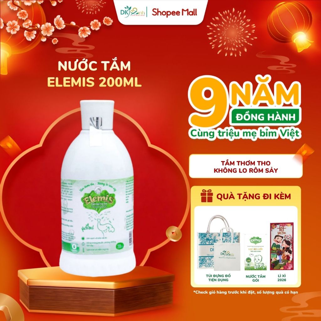 Nước Tắm Gội Thảo Dược Cho Bé Elemis