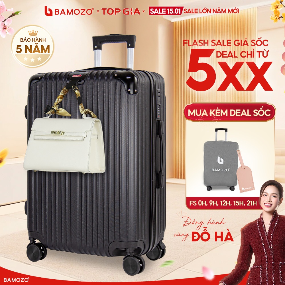 Vali Du Lịch Bamozo Size 20/ 24 Inch Nhựa Cao Cấp Bảo Hành 5 Năm_8809