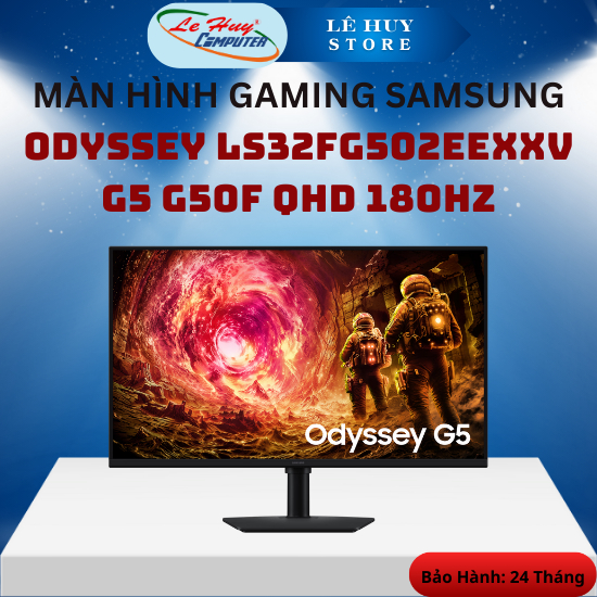 Màn Hình Gaming SAMSUNG 32 Inch Odyssey G5 G50F QHD 180Hz  - Hàng Chính Hãng