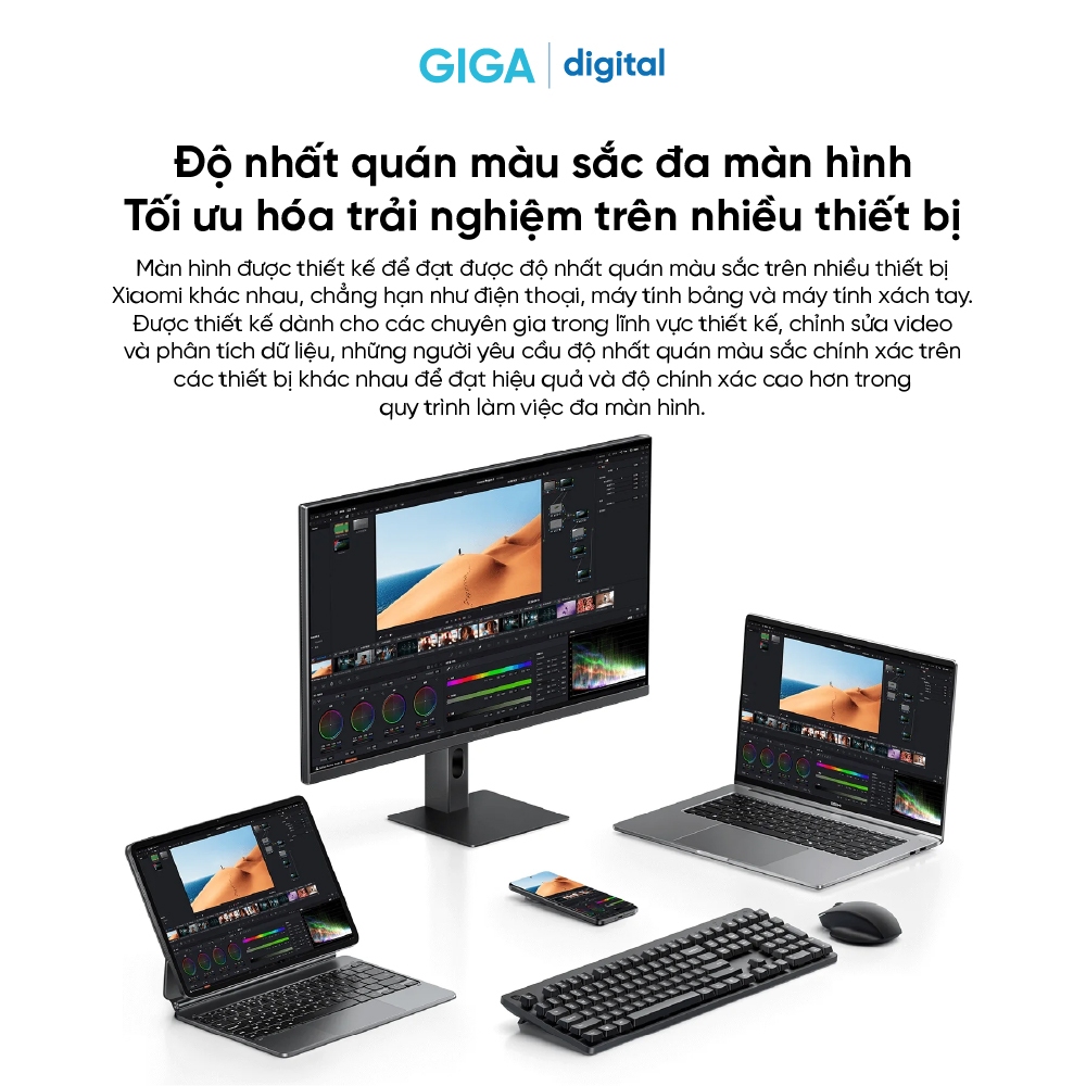 Màn hình máy tính Xiaomi 2K Monitor A27Qi 2026 ELA6568EU 27 inch - Góc nhìn rộng 178° - Tần số quét 120Hz | BigBuy360 - bigbuy360.vn
