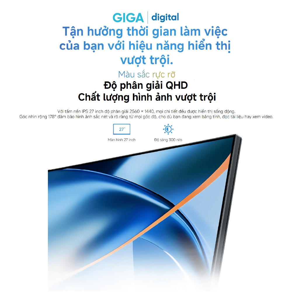 Màn hình máy tính Xiaomi 2K Monitor A27Qi 2026 ELA6568EU 27 inch - Góc nhìn rộng 178° - Tần số quét 120Hz | BigBuy360 - bigbuy360.vn