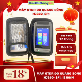 Máy OTDR đo quang sống HJ350-SF1, Bức sóng1310nm, Tặng miếng dán màn hình
