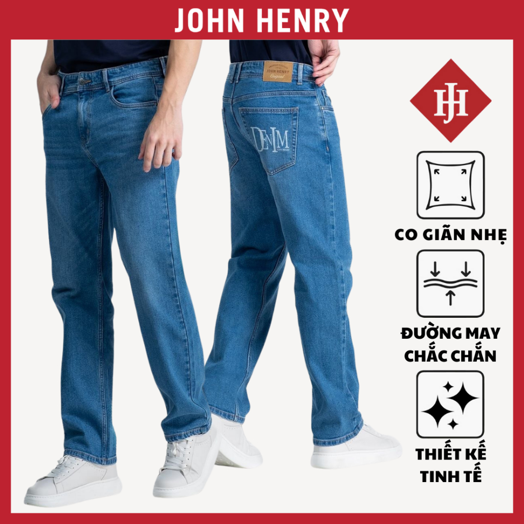 Shop John Henry Quần Jeans Nam Classic Form Rộng JN26SS08M-CL