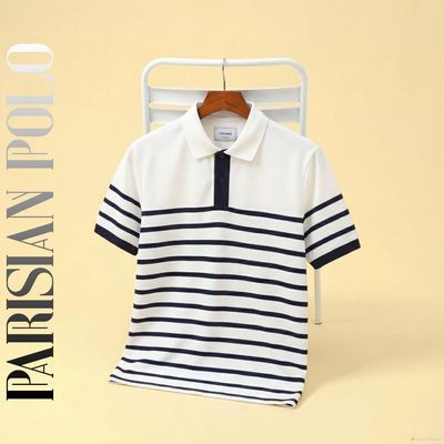 Áo polo PARISIAN POLO TORANO kẻ ngang bo tay phối màu tinh tế và phóng khoáng GSTP039