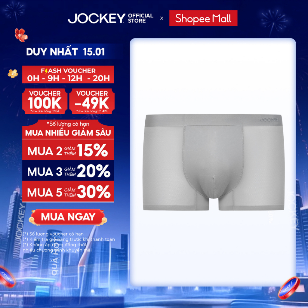 Quần lót Nam Jockey Trunk không đường may - J4057