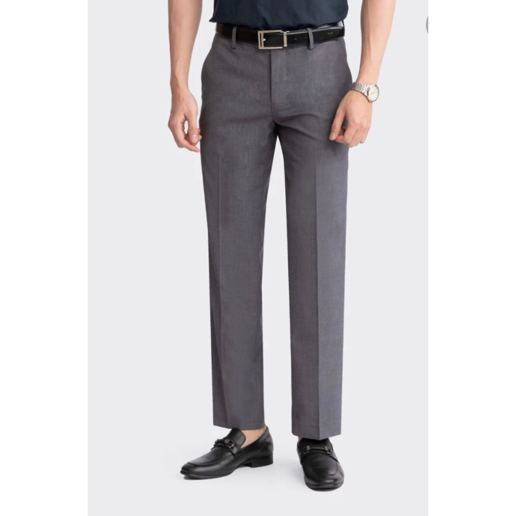 Quần tây nam INSIDEMEN công sở chất vải cao cấp ống suông regular fit rộng rãi thoải mái ITRO3003