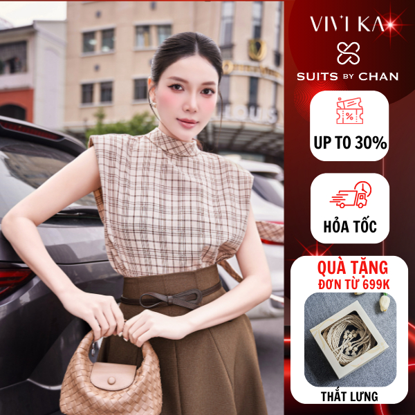 Áo kiểu nữ Orla SUITS BY CHAN thiết kế thanh lịch, sang trọng, phù hợp đi chơi, sự kiện Tết 2026
