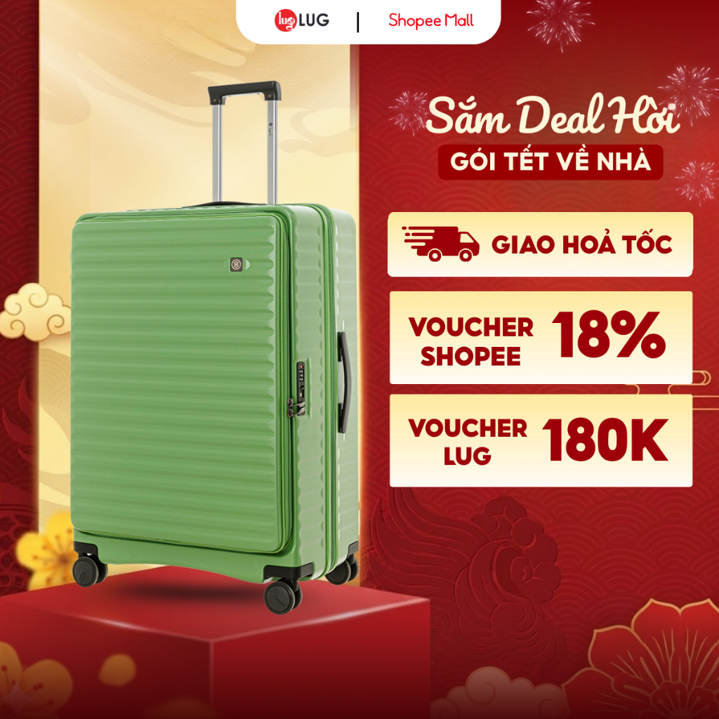 [ VALI DOANH NHÂN ] Vali Du Lịch LUG Lusetti MF001 S20/S25/S29 Nhựa PC Chịu Va Đập Tốt, Khóa TSA Chu