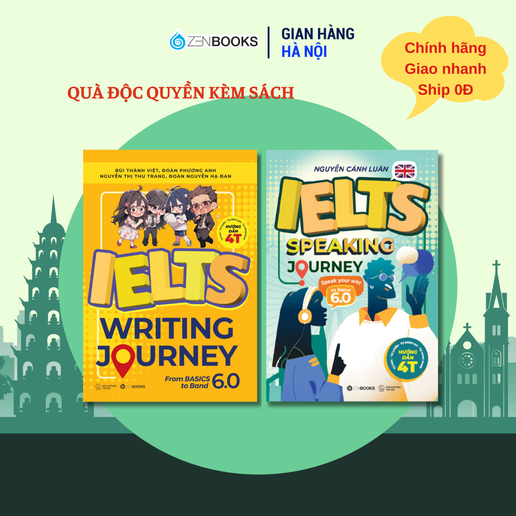 Sách IELTS Speaking Journey và IELTS Writing JourneyTừ Cơ Bản Đến Band 6.0