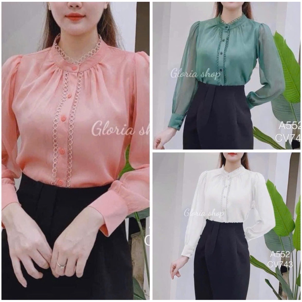 (Mua 3 tặng 1)Áo sơ mi nữ thời trang công sở Gloria Shop