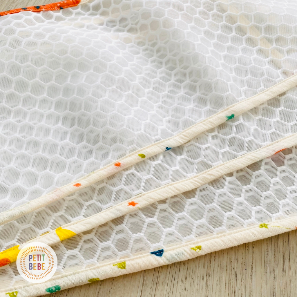 Quây cũi lưới thoáng khí cho bé Petit Bebe phù hợp cũi chữ nhật oval nhiều kích thước