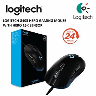Chuột Có Dây Gaming Logitech G403 HERO (OEM) – Cảm Biến Chuẩn Xác ,LED RGB LIGHTSYNC Tùy chỉnh dây 2.1m