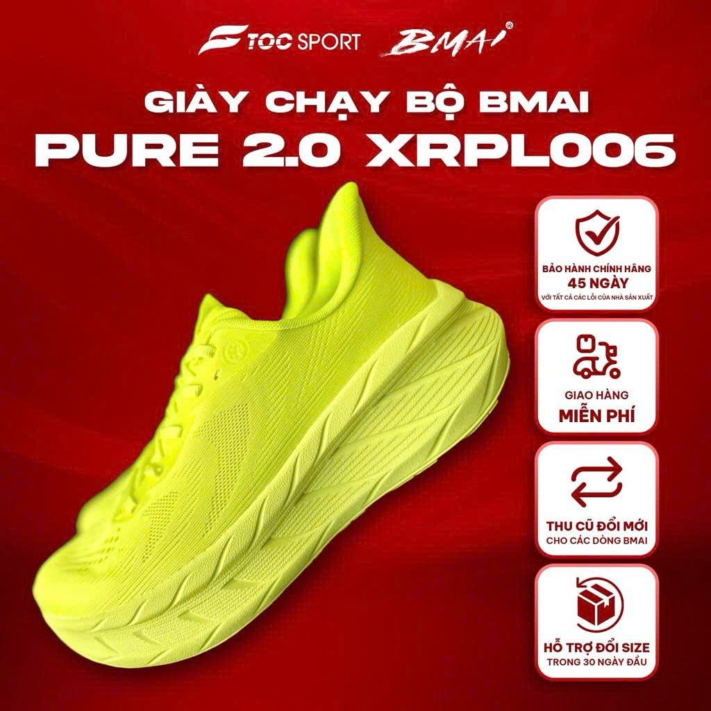 Giày Bmai | Giày Chạy Bộ Nam, Nữ Bmai Pure 2.0 XRPL006 | Hàng Chính Hãng | Giày Tập Luyện Hàng Ngày