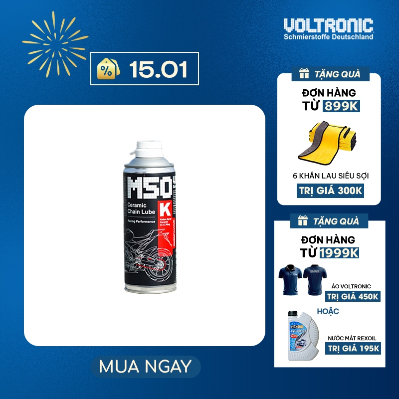 XỊT DƯỠNG SÊN PHỬ SỨ CAO CẤP NHẬP KHẨU ĐỨC VOLTRONIC M50-K CERAMIC CHAIN LUBE (M50 VOLTRONIC) - VOLT