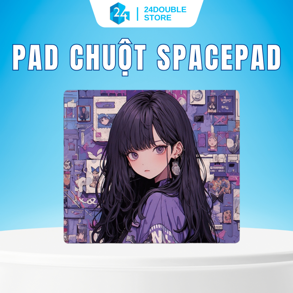 Lót chuột gaming SpacePad Prussian - Pad chuột chơi game chống trượt - Kèm Box