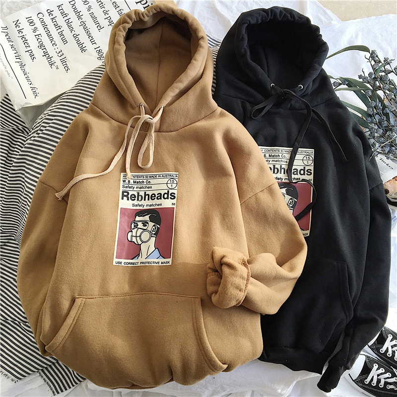 [🔥Flash Sale🔥]  Áo Hoodie Họa Tiết Chần Bông Ấm, Dáng Unisex Nam Nữ, Hàng Quảng Châu Đẹp - AH13