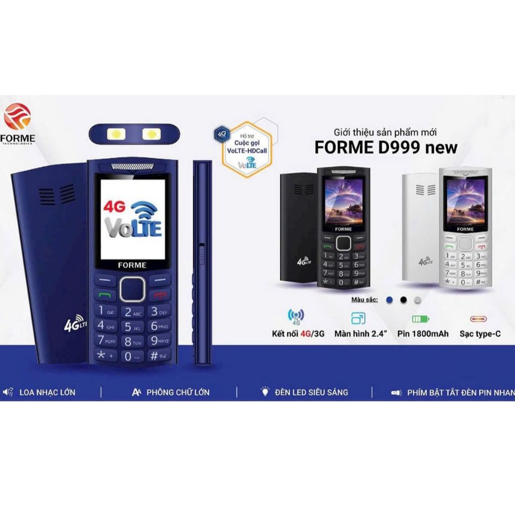 Điện thoại  Forme D999  - Trọng Phú mobile