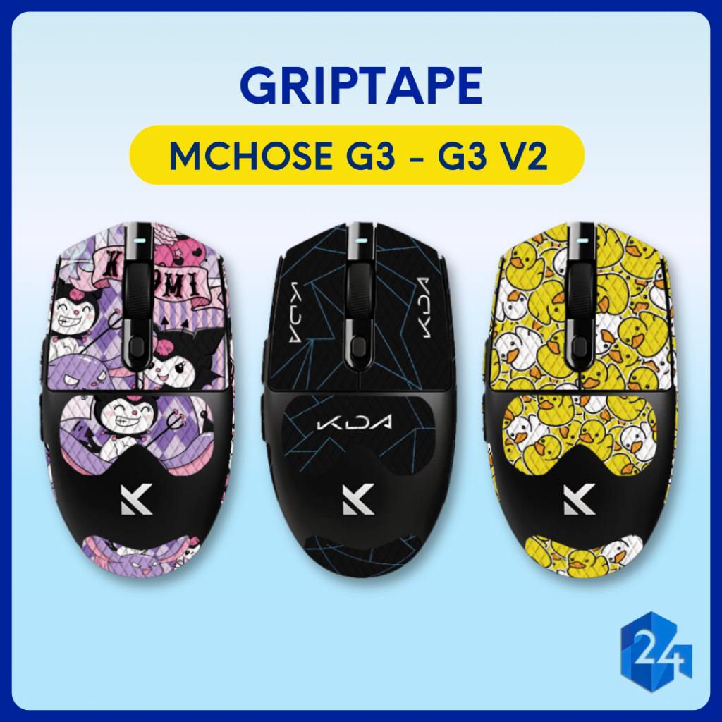 Miếng Dán Chống Trượt Grip Tape Chuột Mchose G3 - G3 V2 SE | Pro | Max | Ultra - Skin Griptape Mchos