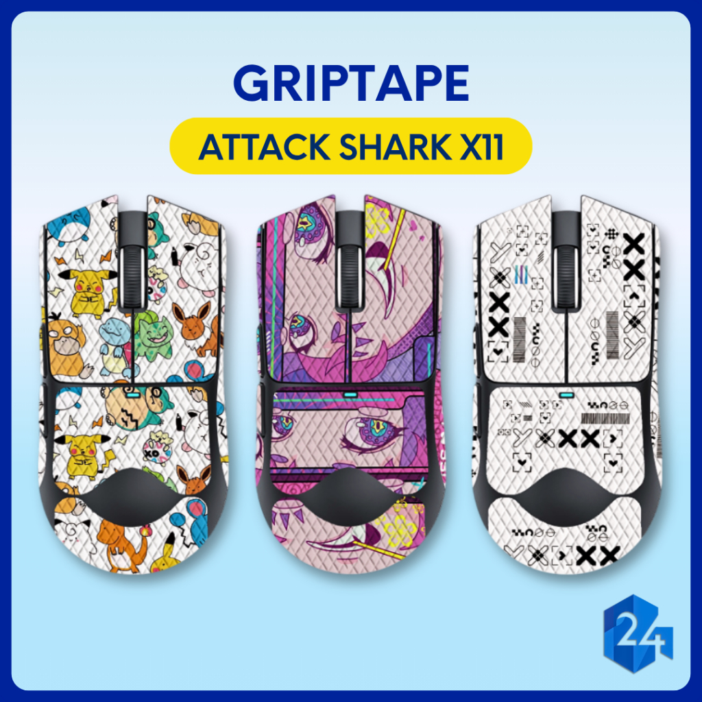 Miếng Dán Grip Tape Chống Trượt Chuột Attack Shark X11 - Griptape AttackShark X11
